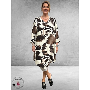 Studio Tuniek Juline Zwart-Wit-Bruin